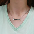 Clemson Bar Necklace
