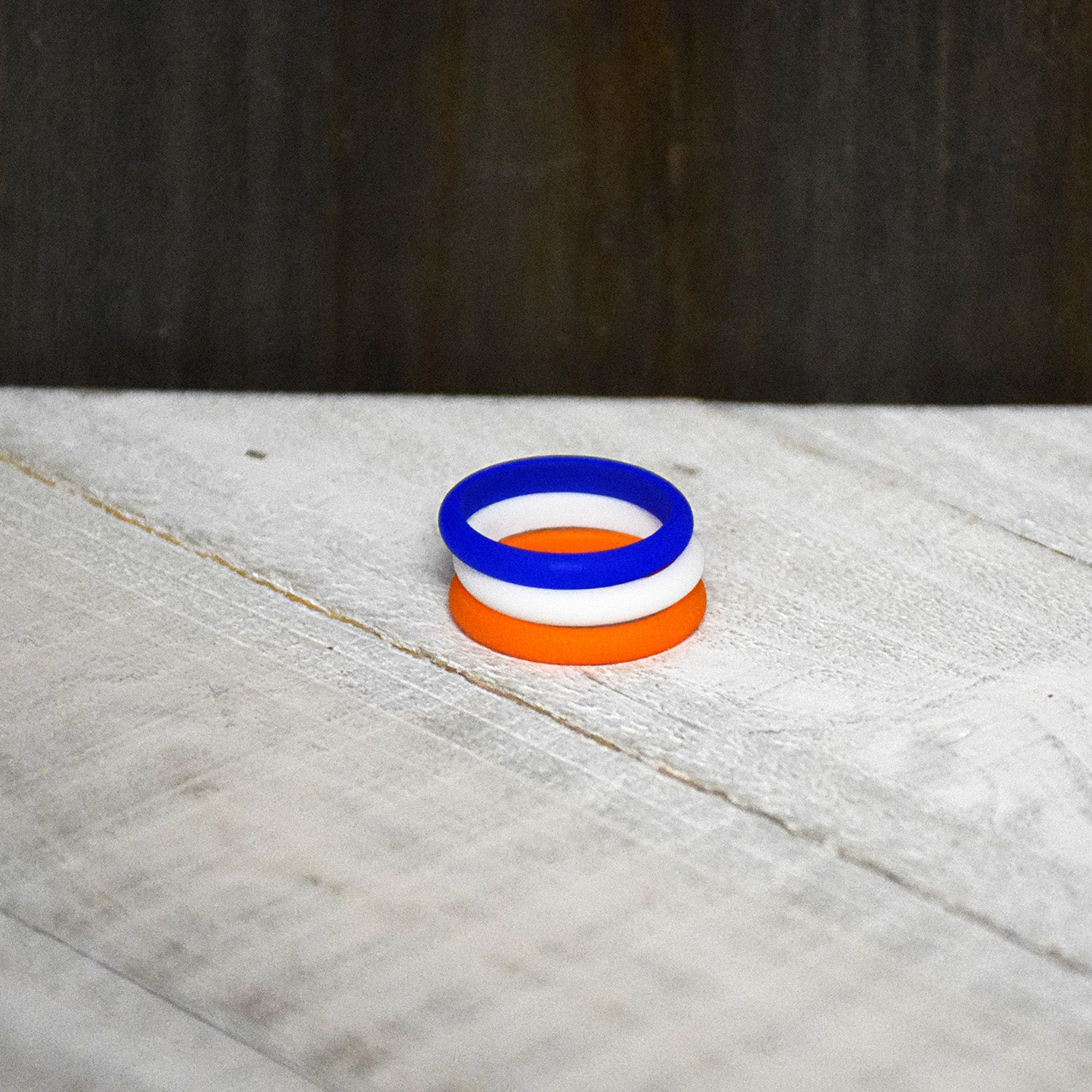 Red white and store blue silicone ring