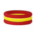 Yellow/Red Stackable Silicone Ring