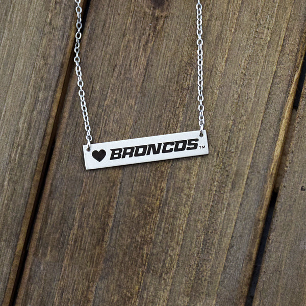 Fan Frenzy Gifts Boise St. Broncos Officially Licensed Bar Necklace