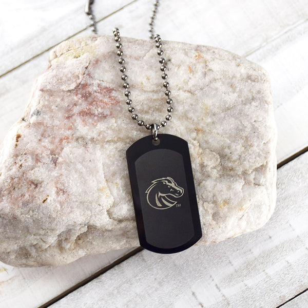 Fan Frenzy Gifts Boise St. Broncos Officially Licensed Dog Tag on Ball Chain
