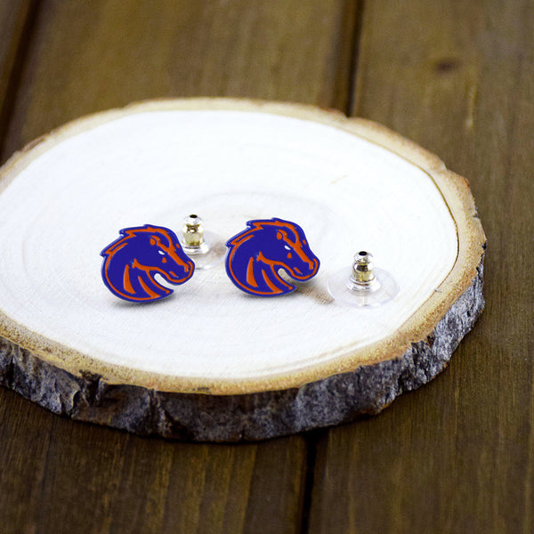 Fan Frenzy Gifts Boise St. Broncos Officially Licensed Post Earrings