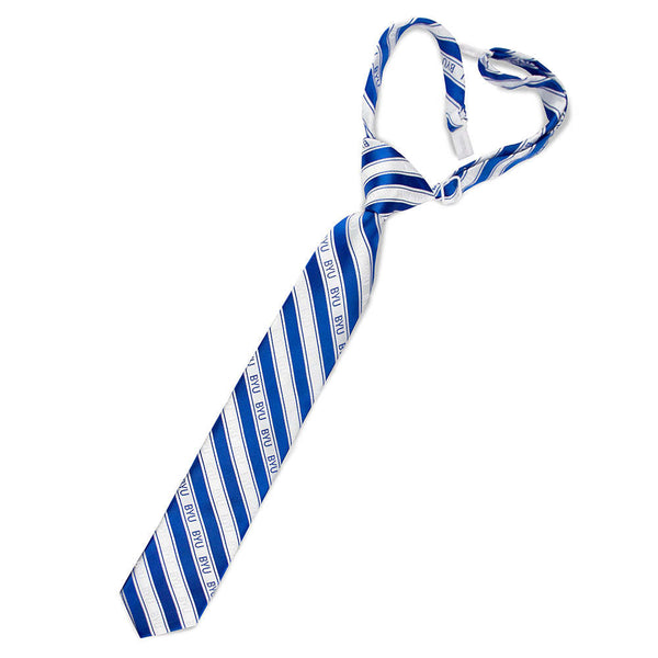 Fan Frenzy Brigham Young University Cougars Officially Licensed Microfiber Boy's Clip Tie