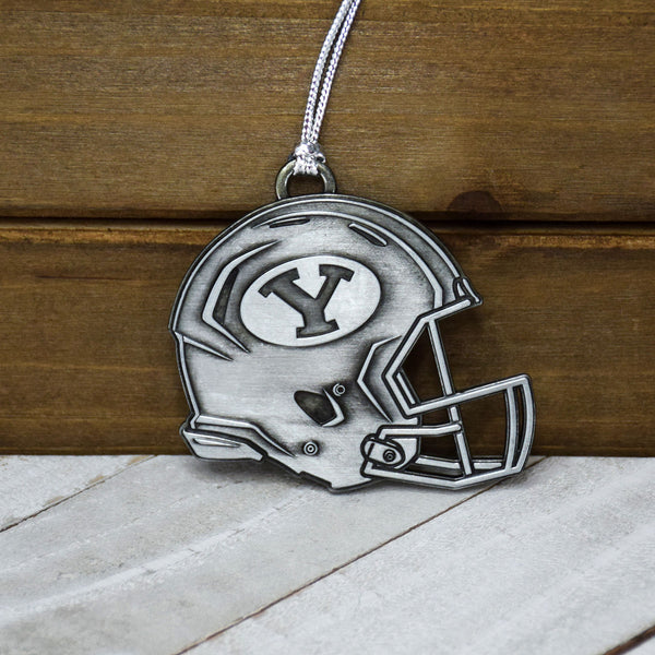 football helmet byu face BYU Brigham Young University Metal Helmet Ornament