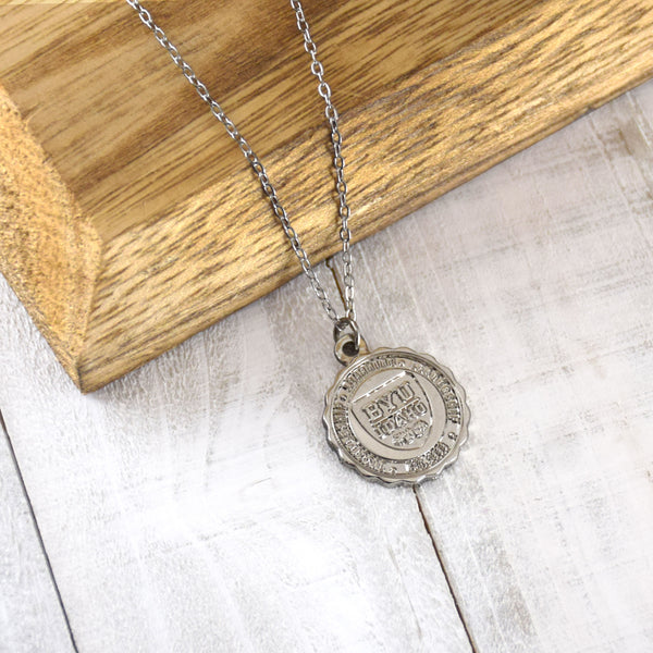 Fan Frenzy Gifts BYU Idaho Officially Licensed Crest Necklace