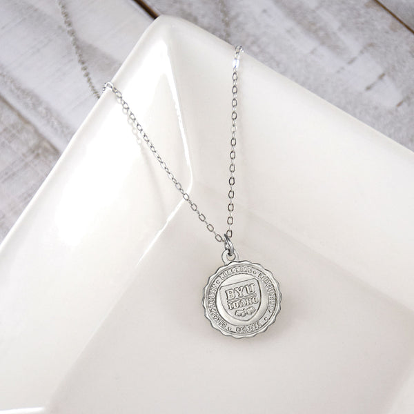 Fan Frenzy Gifts BYU Idaho Officially Licensed Crest Necklace