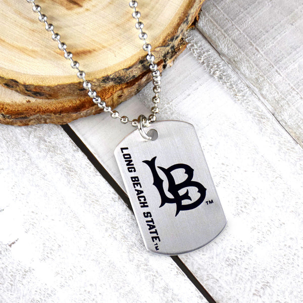 Fan Frenzy Gifts Cal State Long Beach Officially Licensed Dogtag on Ball Chain