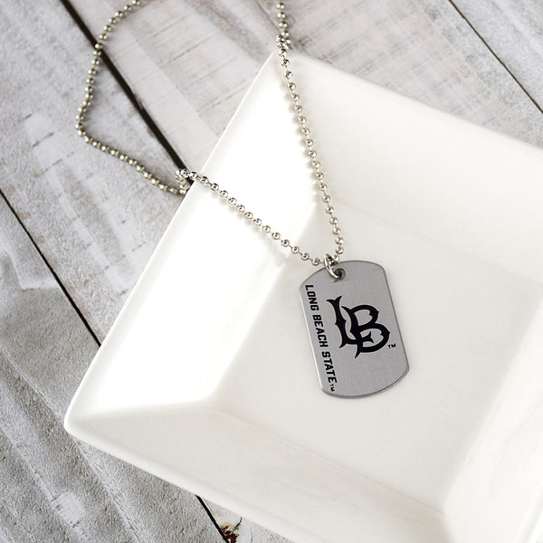 Fan Frenzy Gifts Cal State Long Beach Officially Licensed Dogtag on Ball Chain