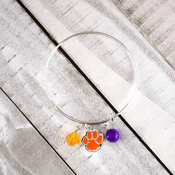 Fan Frenzy Gifts Clemson Tigers Officially Licensed Bangle Bracelet