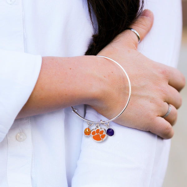 Fan Frenzy Gifts Clemson Tigers Officially Licensed Bangle Bracelet