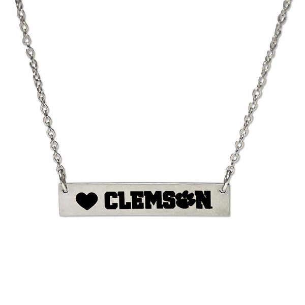 Fan Frenzy Gifts Clemson Tigers Officially Licensed Bar Necklace