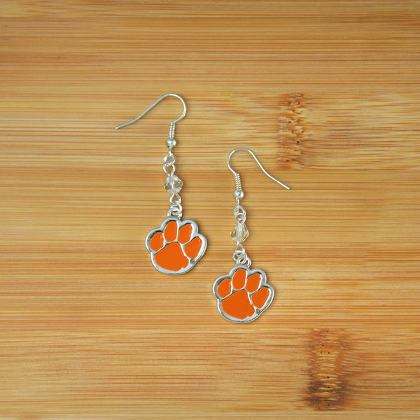 Fan Frenzy Gifts Clemson Tigers Officially Licensed Fan Dangle Earrings