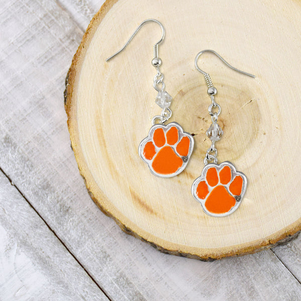 Fan Frenzy Gifts Clemson Tigers Officially Licensed Fan Dangle Earrings