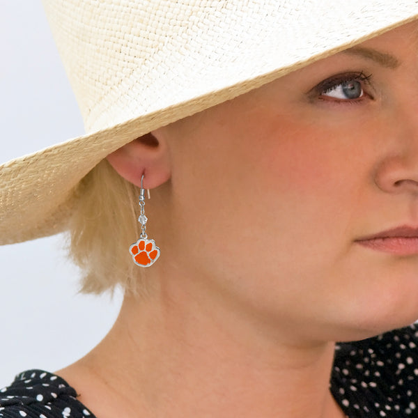 Fan Frenzy Gifts Clemson Tigers Officially Licensed Fan Dangle Earrings