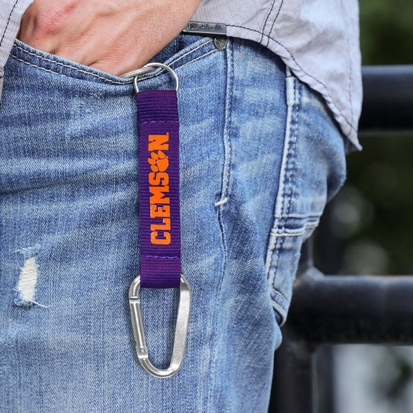 Fan Frenzy Gifts Clemson Tigers Officially Licensed Lanyard Keytag