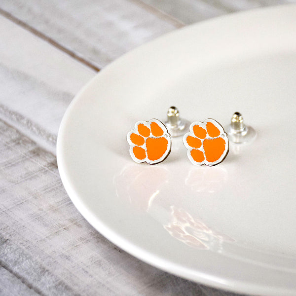 Fan Frenzy Gifts Clemson Tigers Officially Licensed Post Earrings
