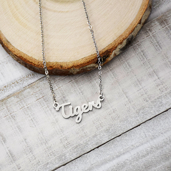 Fan Frenzy Gifts Clemson Tigers Officially Licensed Script Necklace
