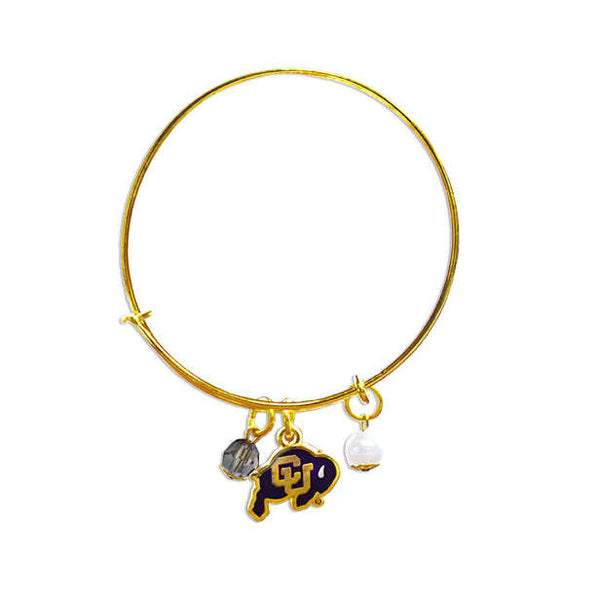 Fan Frenzy Gifts Colorado Buffaloes Officially Licensed Bangle Bracelet