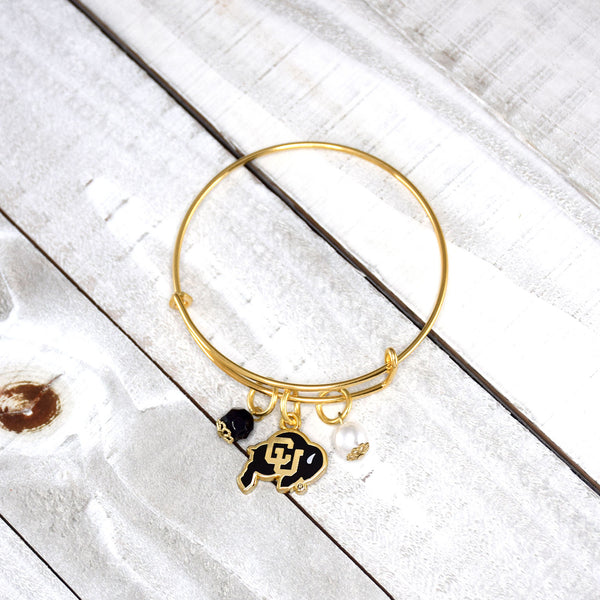 Fan Frenzy Gifts Colorado Buffaloes Officially Licensed Bangle Bracelet