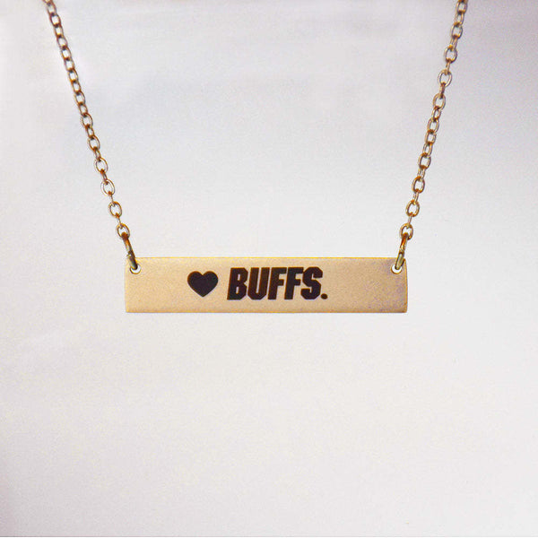 Fan Frenzy Gifts Colorado Buffaloes Officially Licensed Gold Bar Necklace