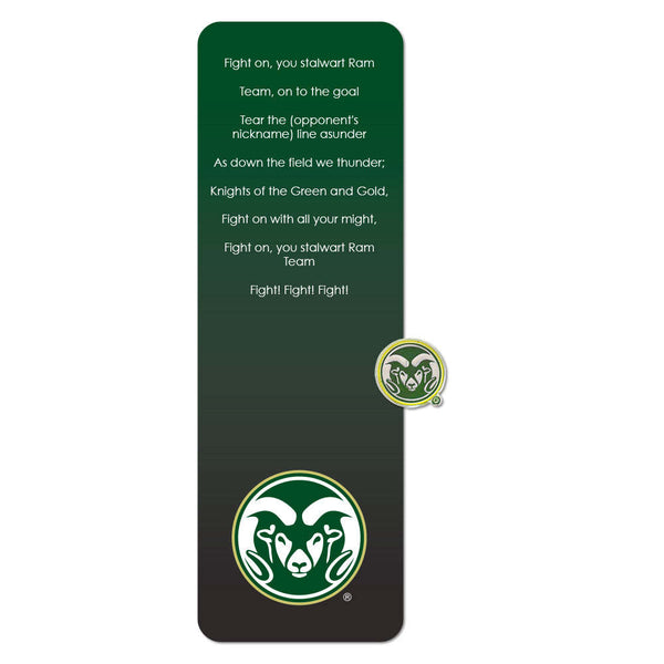 Fan Frenzy Gifts Colorado State Rams Officially Licensed Fight Song Bookmark and Pin