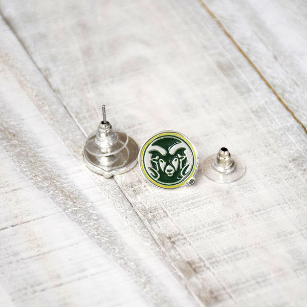 Fan Frenzy Gifts Colorado State Rams Officially Licensed Post Earrings