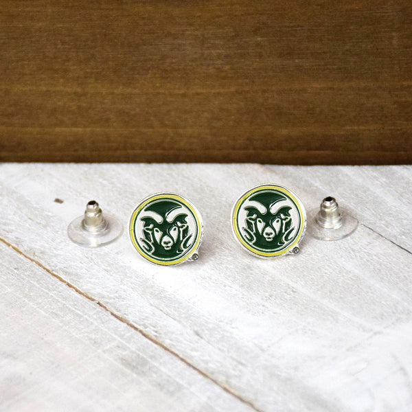 Fan Frenzy Gifts Colorado State Rams Officially Licensed Post Earrings
