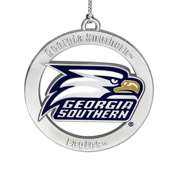Fan Frenzy Gifts Georgia Southern Eagles Officially Licensed Silver Ornament