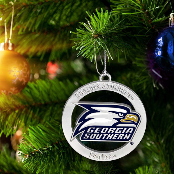 Fan Frenzy Gifts Georgia Southern Eagles Officially Licensed Silver Ornament