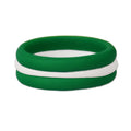 Green/White Stackable Silicone Ring