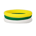 Green/Yellow/White Stackable Silicone Ring