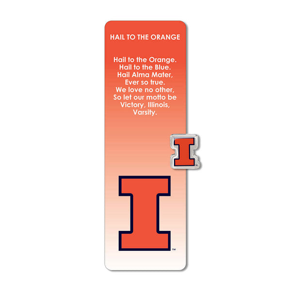 Fan Frenzy Gifts Illinois Fighting Illini Officially Licensed Fight Song Bookmark and Pin