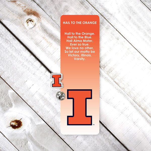 Fan Frenzy Gifts Illinois Fighting Illini Officially Licensed Fight Song Bookmark and Pin