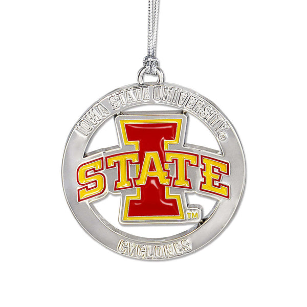 Fan Frenzy Gifts Iowa State Cyclones Officially Licensed Silver Ornament