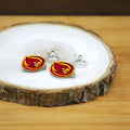 Iowa State Post Earrings