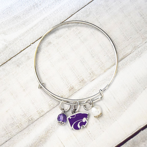 Fan Frenzy Gifts Kansas State Wildcats Officially Licensed Bangle Bracelet