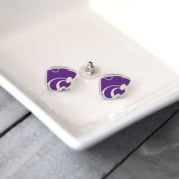 Fan Frenzy Gifts Kansas State Wildcats Officially Licensed Post Earrings