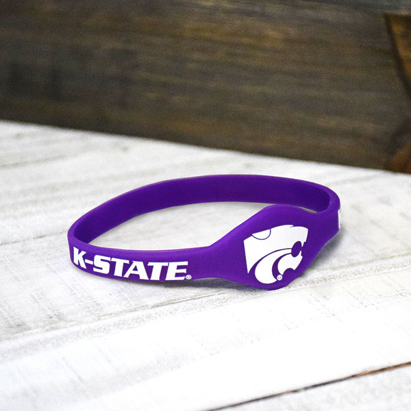Fan Frenzy Gifts Kansas State Wildcats Officially Licensed Silicone Bracelet