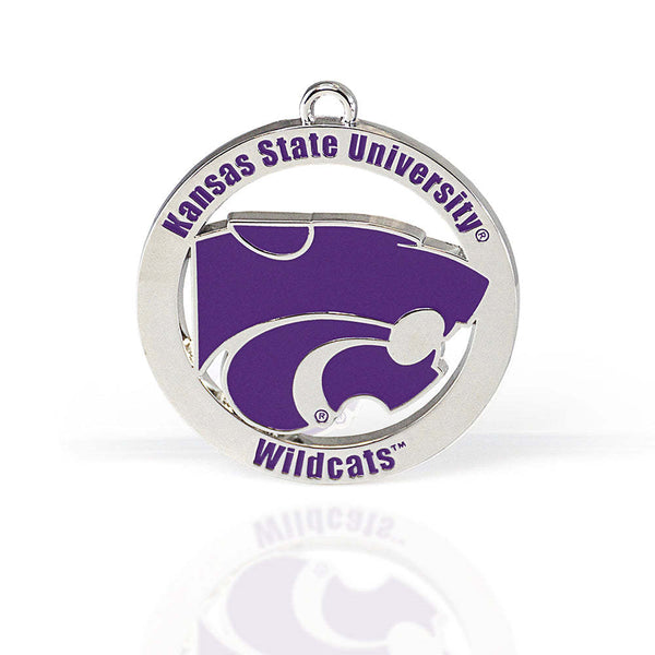 Fan Frenzy Gifts Kansas State Wildcats Officially Licensed Silver Ornament