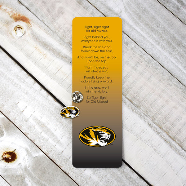 Fan Frenzy Gifts Missouri Tigers Officially Licensed Fight Song Bookmark and Pin