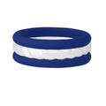 Navy/Rope White Stackable Silicone Ring