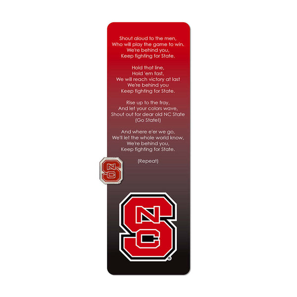 Fan Frenzy Gifts North Carolina State Wolfpack Officially Licensed Fight Song Bookmark and Pin