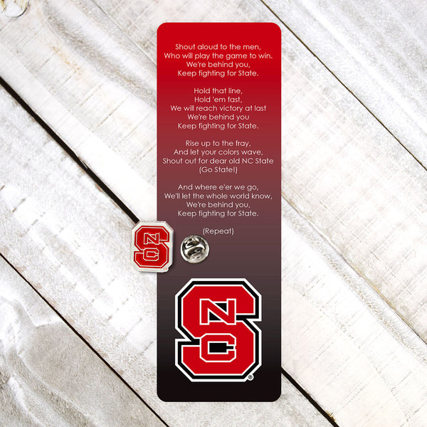 Fan Frenzy Gifts North Carolina State Wolfpack Officially Licensed Fight Song Bookmark and Pin
