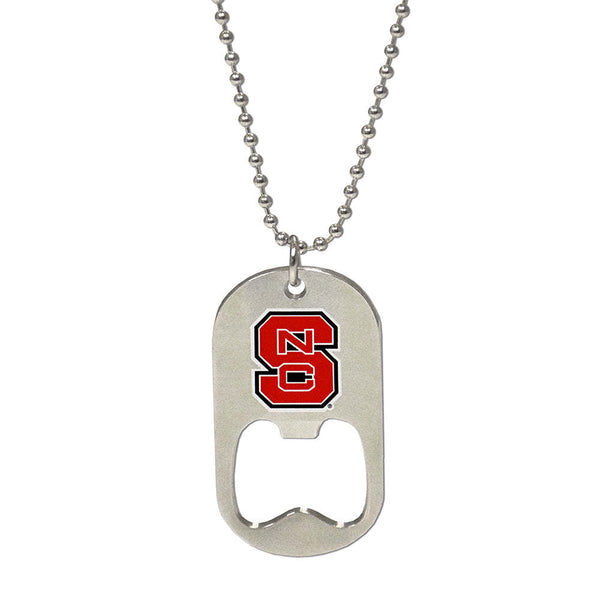 NC State Dog Tag Bottle Opener