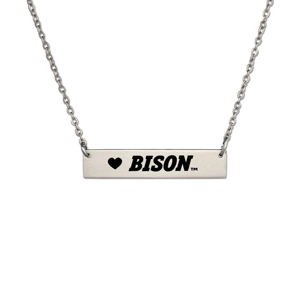 Fan Frenzy Gifts North Dakota State Bison Officially Licensed Bar Necklace