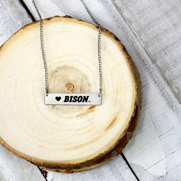 Fan Frenzy Gifts North Dakota State Bison Officially Licensed Bar Necklace