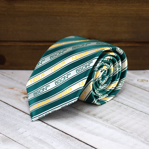 Fan Frenzy North Dakota State Bison Officially Licensed 62" Microfiber Men's Tie