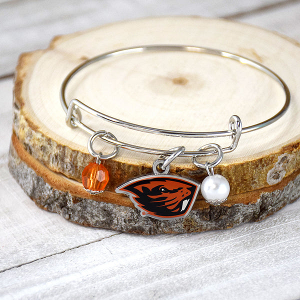 Fan Frenzy Gifts Oregon State Beavers Officially Licensed Bangle Bracelet