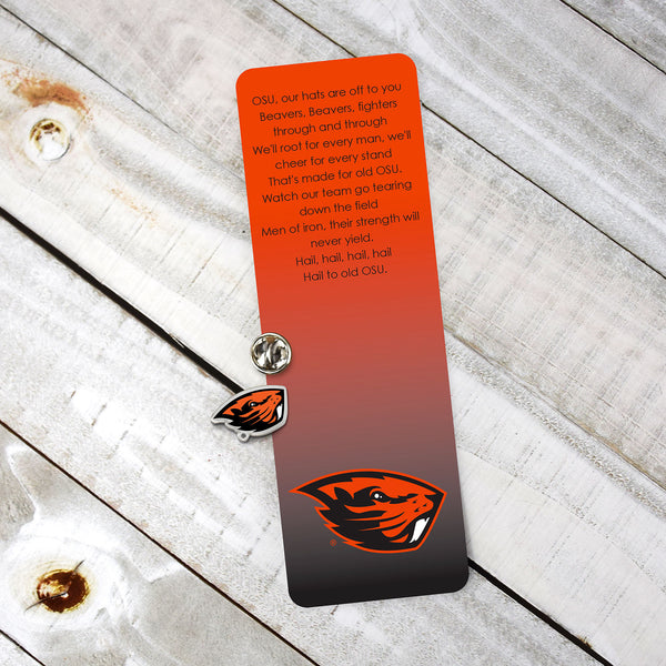 Fan Frenzy Gifts Oregon State Beavers Officially Licensed Fight Song Bookmark and Pin