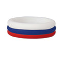 Red/Navy/White Stackable Silicone Ring